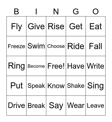 Andre's Bingo Class Bingo Card