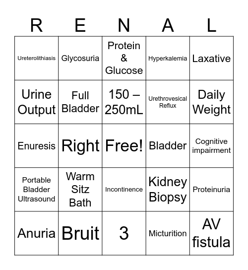 PEENGO Bingo Card