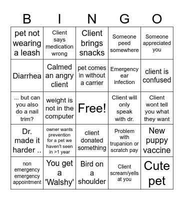 CSR week Bingo! Bingo Card