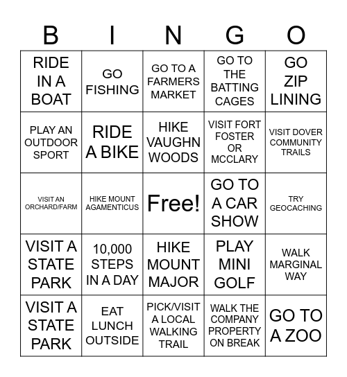 KTP Bingo Card