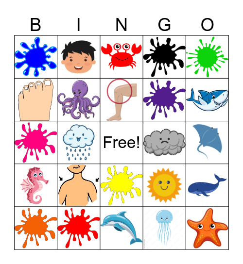 INFANTIL Bingo Card