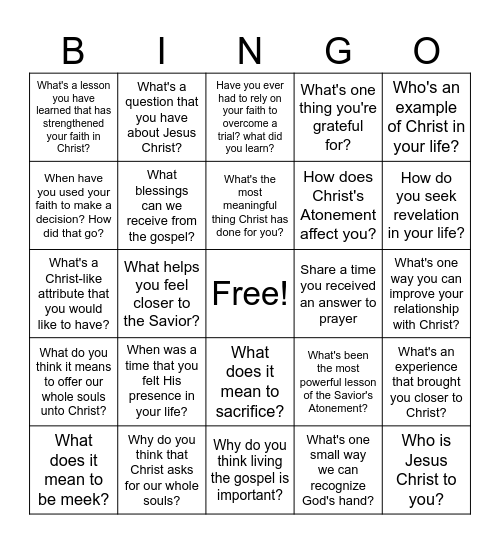 Omni Bingo Card