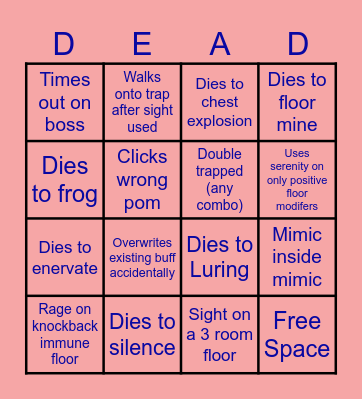 Puuki PotD Bingo Card