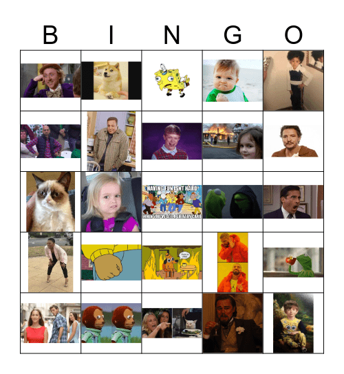 Meme Bingo Card