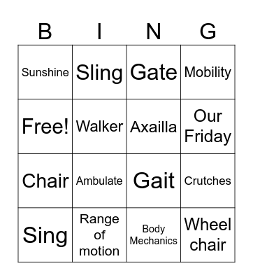 Chapter 55 Bingo Card