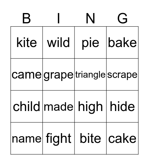 Bingo Card
