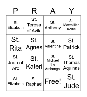 ShareLife: Get to Know the Saints Bingo Card