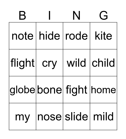 Bingo Card