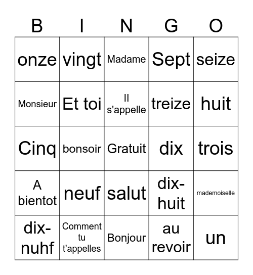 Ayden Fernandez Bingo Card