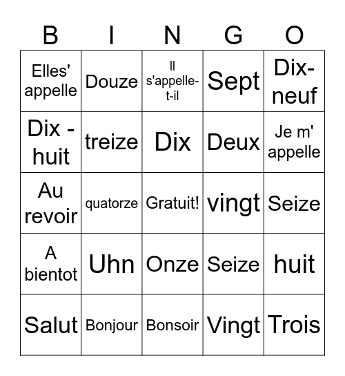 Adriana Fernandez Bingo Card