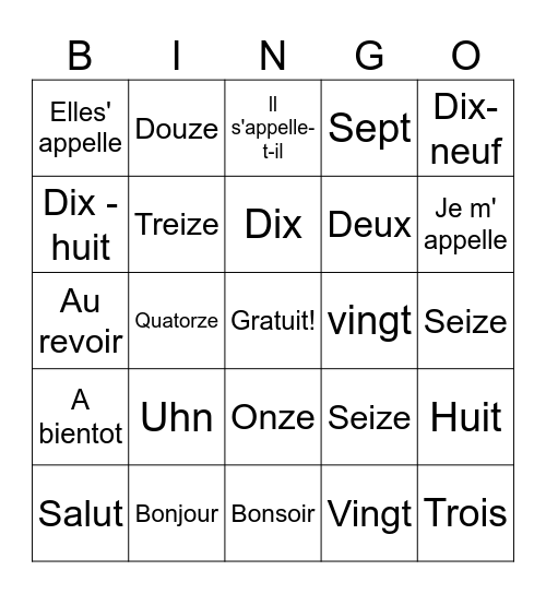 Adriana Fernandez Bingo Card