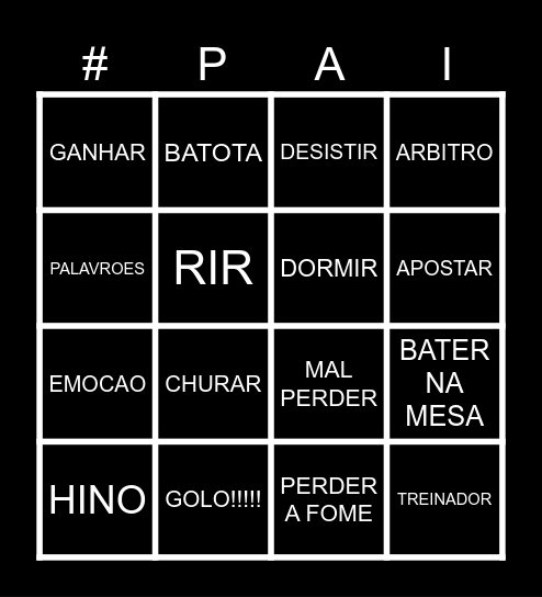 Bingo fut Bingo Card