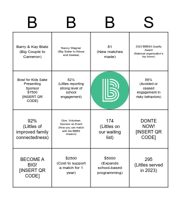 "MAKE A MATCH" BINGO Card