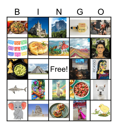 Spanish Culture 2 Bingo Card