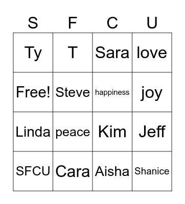 Financial Literacy Month Bingo Card