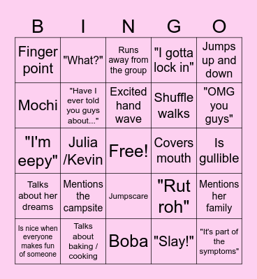 SOFINGO Bingo Card
