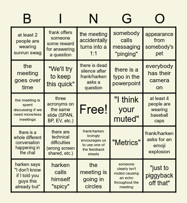 #AllBayAllDay Bingo Card