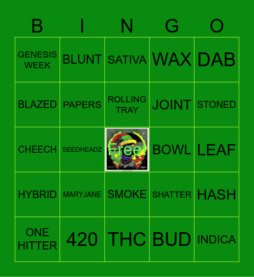 EL78 | 420 Burnout Bingo Card