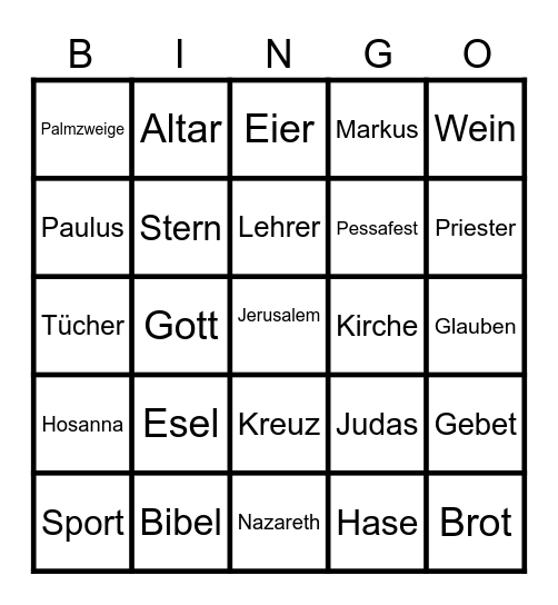 Rätsel Bingo Card