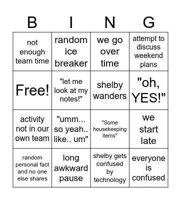 497 :p Bingo Card