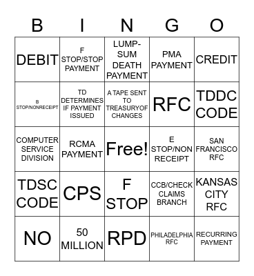 CHECK INQUIRY Bingo Card