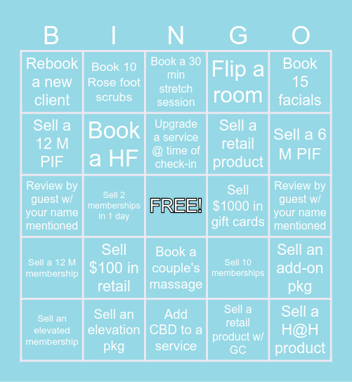 LC May Competition Bingo Card