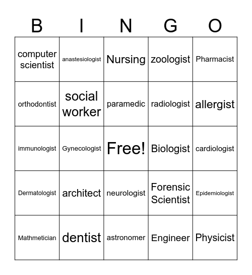 STEMM FEM BINGO! (•‿•) Bingo Card