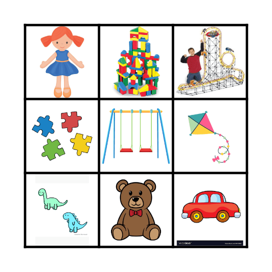 TOY BINGO!! Bingo Card