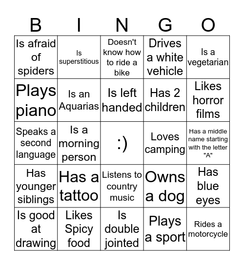 8063 BRANCH BINGO Card