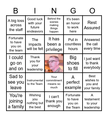 593D ESC H&F Things That We Say Bingo Card