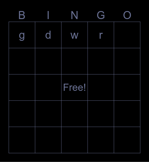 Infinite Craft Bingo Card