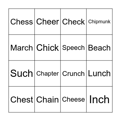 /ch/ Bingo Card