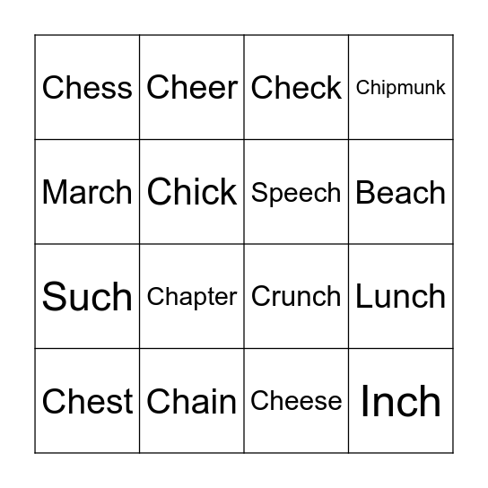 /ch/ Bingo Card