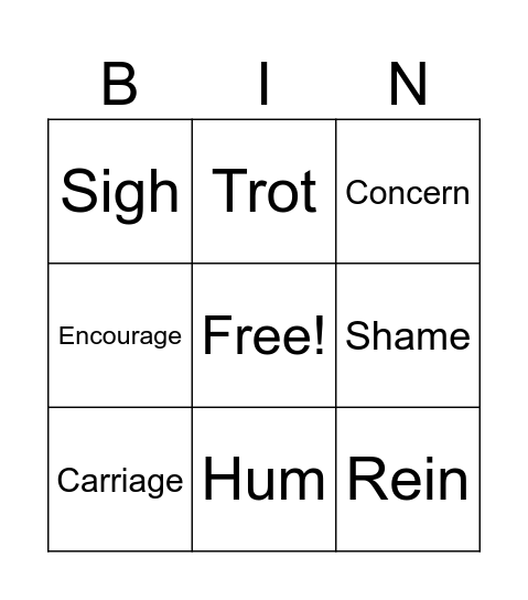 Yuckee Prince Bingo Card