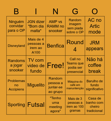 Bingo Laden Bingo Card
