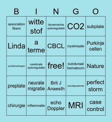 Baby Bingo Card