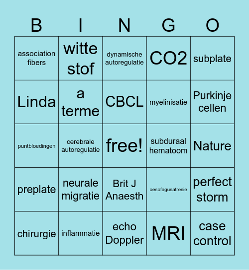 Baby Bingo Card