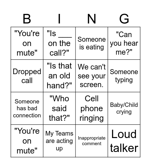 Vrushali's Virtual Farewell Party Bingo Card