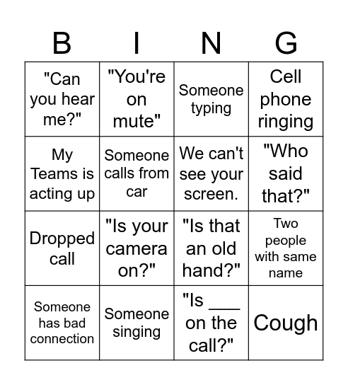 Vrushali's Virtual Farewell Party Bingo Card