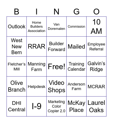 ONBOARDING DAY! Bingo Card
