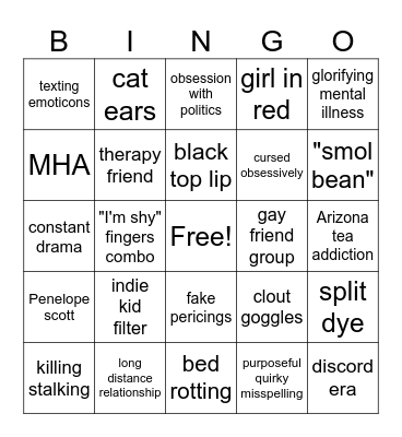 2020 Bingo Card
