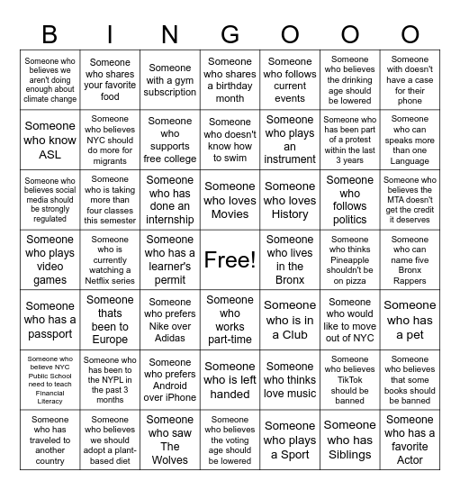 Persuading and Motivating Bingo Card