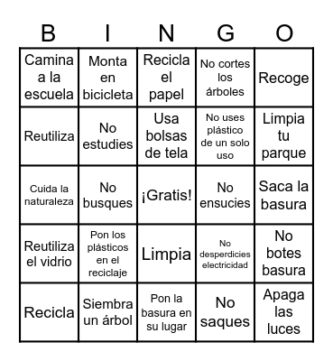 Mandatos informales: afirmativos y negativos Bingo Card