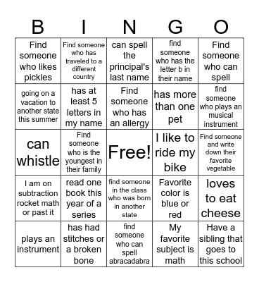 Batty Bingo Card