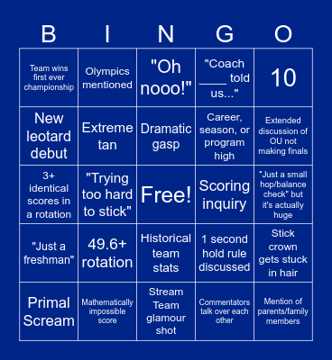 Championship Bingo! Bingo Card