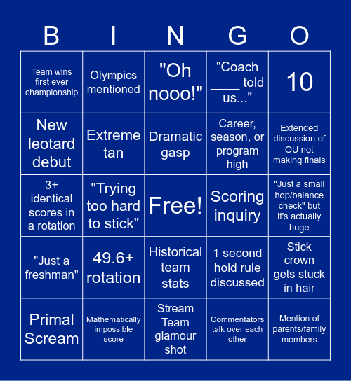 Championship Bingo! Bingo Card