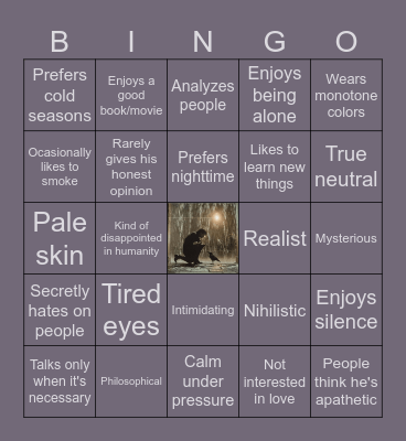 Elliot Bingo Card