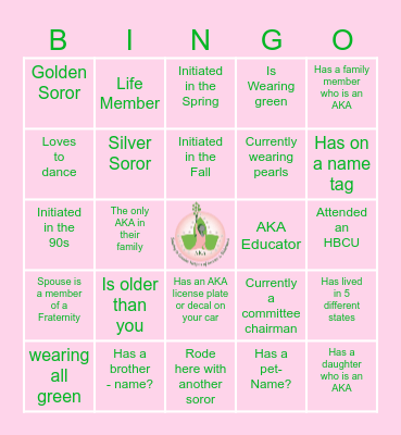 ABIO PRETTY GIRL Bingo Card