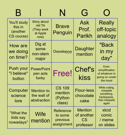 Mike Scott's 314 BINGO Card