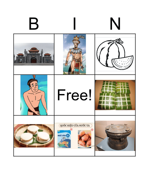 ÔN TẬP HÙNG VƯƠNG Bingo Card